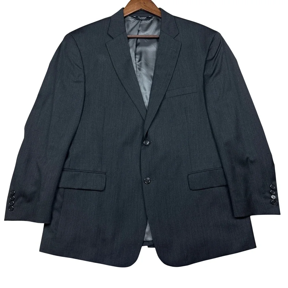 Jos A Bank Signature Collection Wool Blazer Charcoal Gray Sport Coat Mens 44S